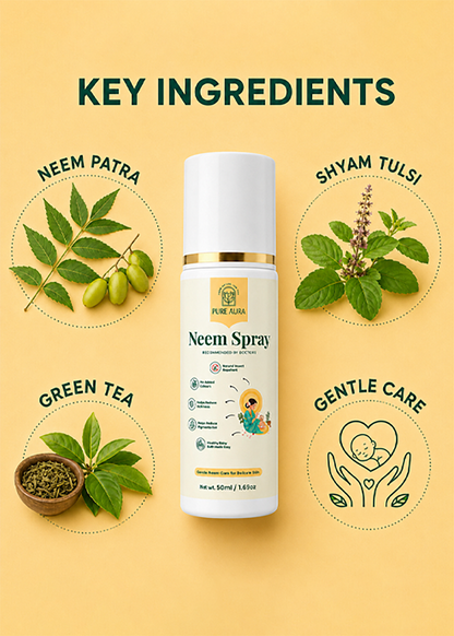Pure Aura Natural Neem Spray for Babies