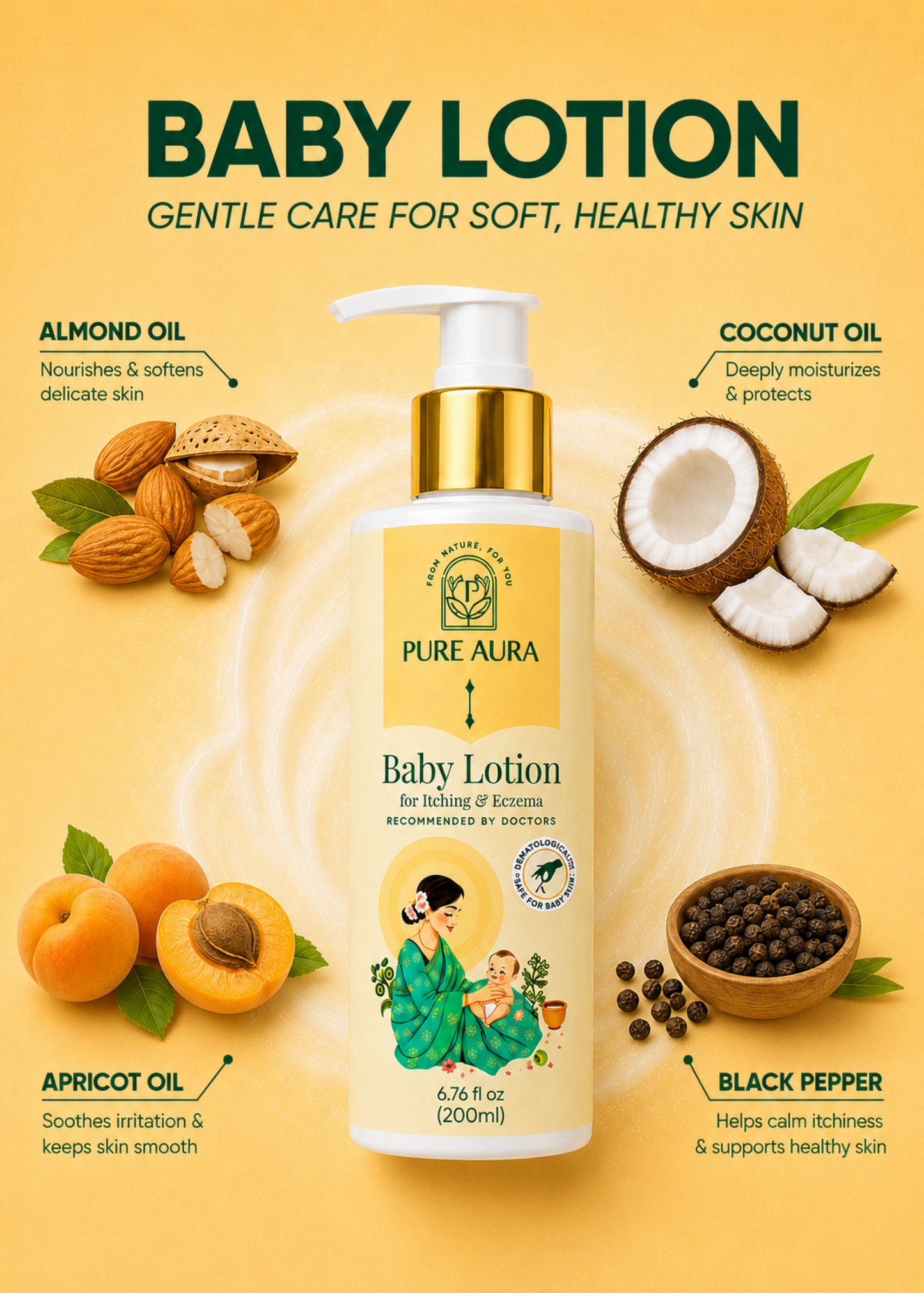 Baby Body Lotion For Itching & Eczema