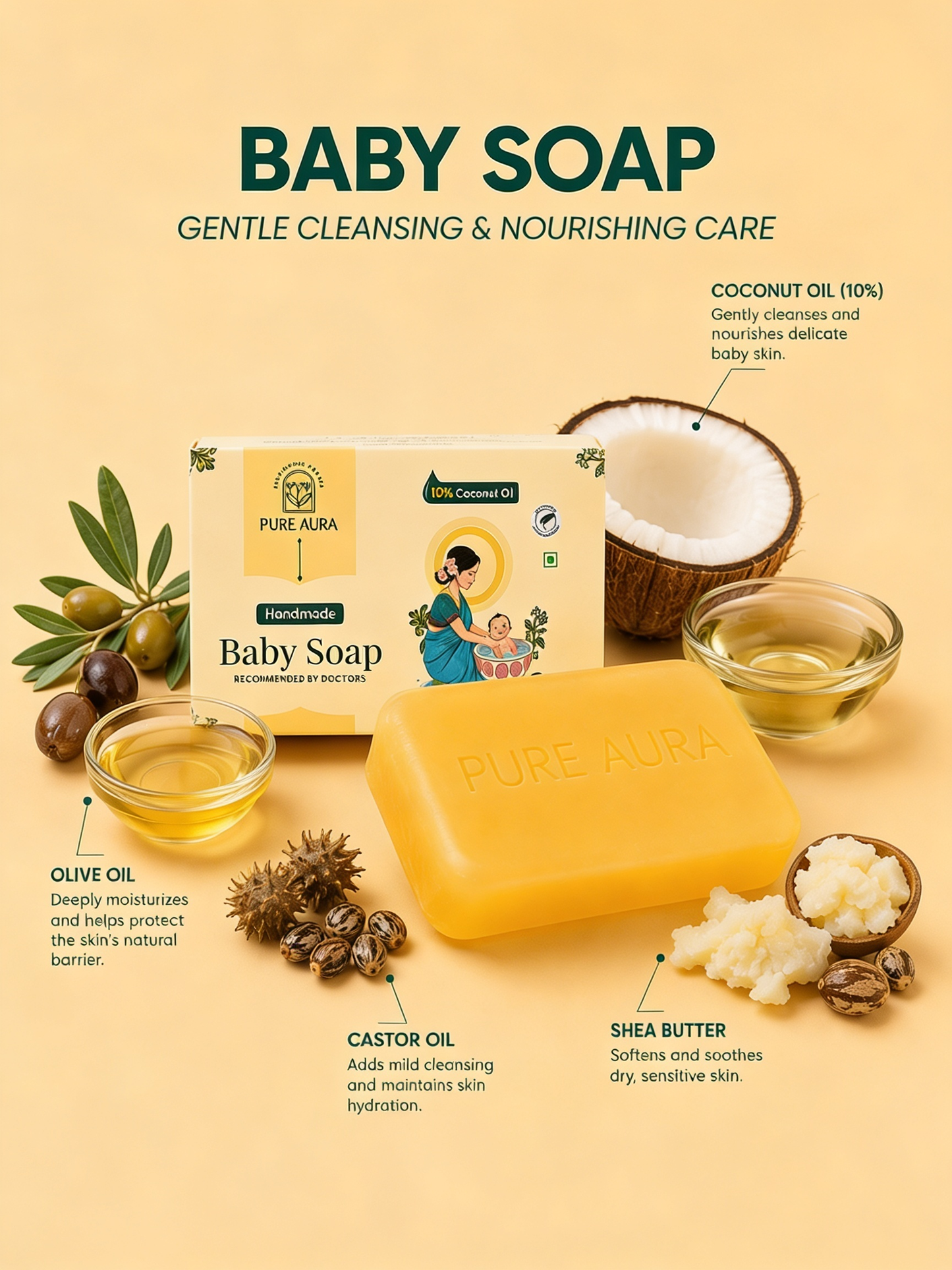 10% Coconut Baby Soap