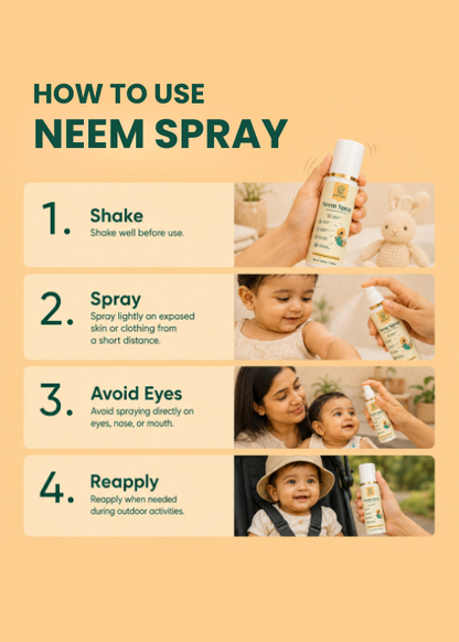 Pure Aura Natural Neem Spray for Babies