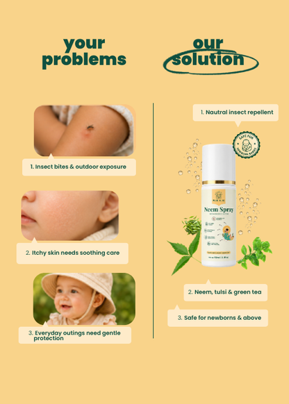 Pure Aura Natural Neem Spray for Babies