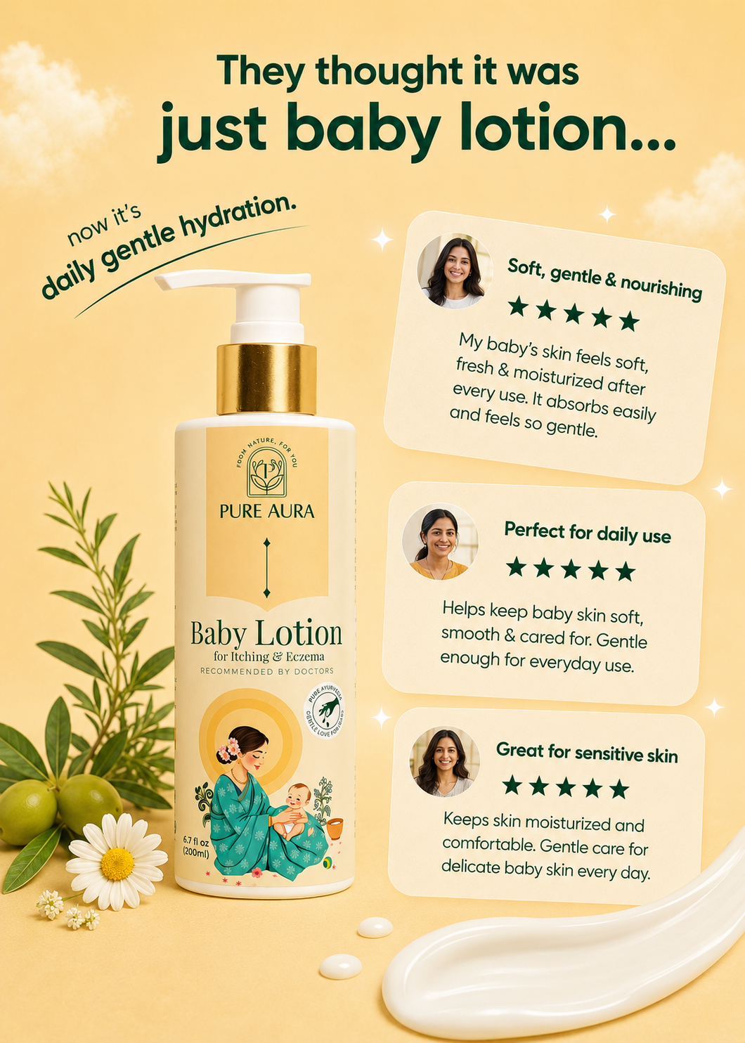 Baby Body Lotion For Itching & Eczema